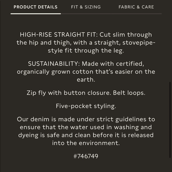 THE STRAIGHT ANKLE JEAN Deep Indigo 25 - Picture 7 of 7